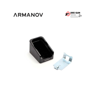 Armanov MPGLV2 Magazine Base Pad +2 rnd for Glock 17/ 19/ 35 สีดำ